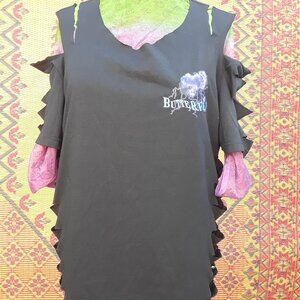 ALTERED BLACK T-SHIRT WOMEN'S XLish